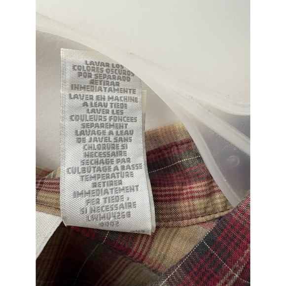 Liz Claiborne Button Up Plaid Lizwear Jeans Women's XL Long Sleeve Shirt Casual - Picture 4 of 8